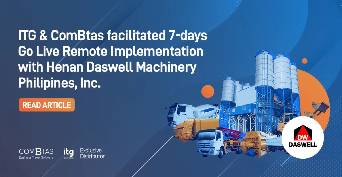 ITG & ComBTAS Facilitated 7-Days Go Live Remote Implementation with Henan Daswell